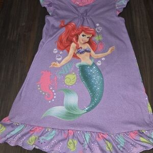Disney Store Ariel Purple Sea Shells Nightshirt for Girls  - Little Mermaid 2/3
